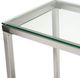 Michael Amini® Diversey Glass Top Console Table with Silver Base-2