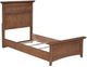 American Woodcrafters Oakdale Honey Oak Twin Panel Bed-0