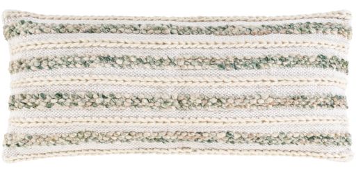 Surya Celio Emerald 14"x32" Toss Pillow with Polyester Insert-0