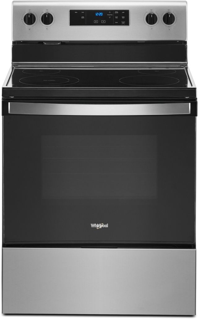 Whirlpool® 30" Stainless Steel Free Standing Electric Range-0