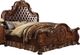 ACME Furniture Dresden Cherry Oak Upholstered Eastern King Panel Bed-0