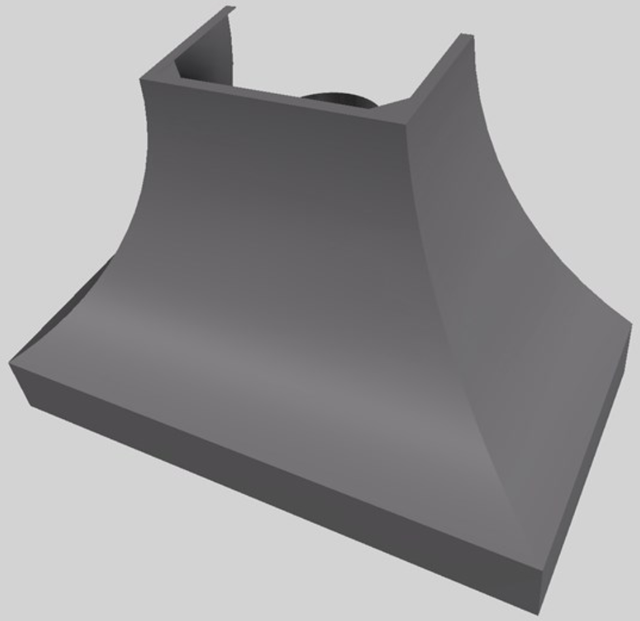 Vent-A-Hood® Designer Series 48" Gunsmoke Wall Mounted Range Hood-4