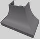 Vent-A-Hood® Designer Series 48" Gunsmoke Wall Mounted Range Hood-4