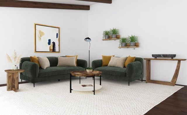 Coaster® Jade 2-Piece Green Sofa Set-5