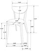 Coaster® Elowen 2-Piece Light Walnut/Brown Dining Side Chair Set-4