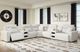 Signature Design by Ashley® Modmax II 7-Piece Stone Power Reclining Curved Sectional with Chaise and Audio Consoles-1