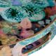 A & B Home Modern Chic 2-Piece Multi-Colored Floral Design Round Tray Set-2