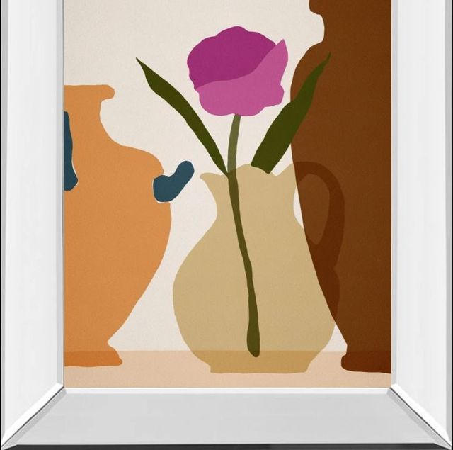 Classy Art Flower Dance III by Melissa Wang Mirror Framed Wall Art-1