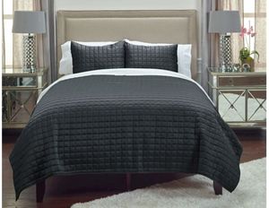 Satinology Black 3-Pc King Ensemble