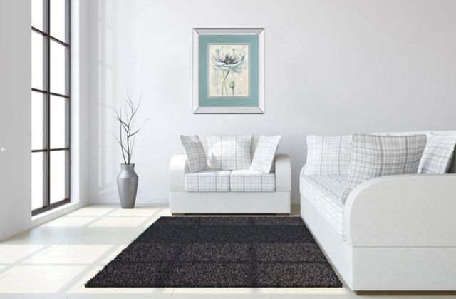 Classy Art Fresh Poppies Il by Patricia Pinto Mirror Framed Wall Art-3