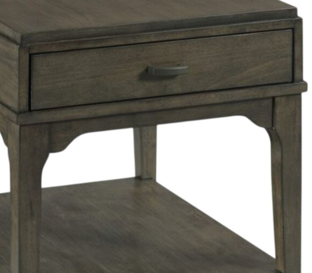 Creek Side Customs Nicolette Charcoal Rectangular End Table-1