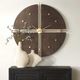 Uttermost® Walnut Elegance Brown Wall Clock-1