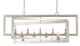 Currey & Company Middleton Contemporary Silver Leaf Rectangular Chandelier-0