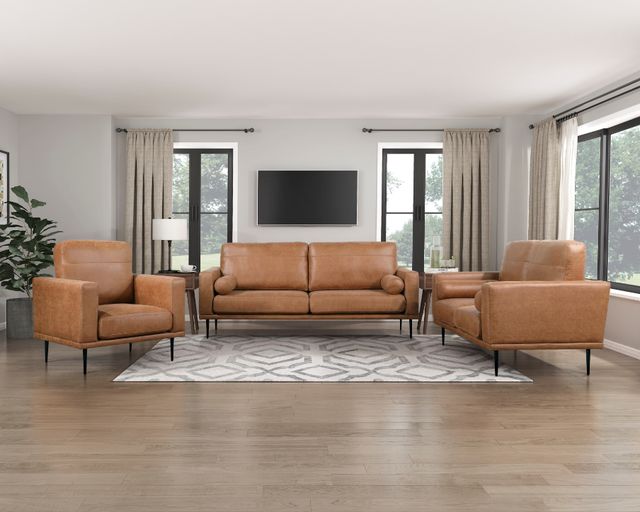 Homelegance® Westcliffe Brown Loveseat-1