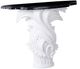 Wildwood Lamps Fontana Natural Black Console Table with White Base-0