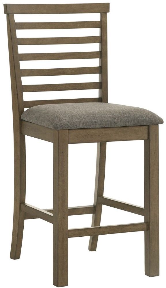 Liberty Furniture Brook Bay Gray/Sandstone Upholstered Ladder Back Counter Chair-0