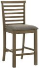 Liberty Furniture Brook Bay Gray/Sandstone Upholstered Ladder Back Counter Chair-0
