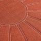 Olliix by Madison Park Orange Kelsey Round Pouf Ottoman-2