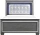 Mazin Furniture Allura Gray/Silver Full Panel Bed-1