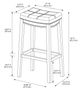 Linon Claridge Blue Bar Stool-1