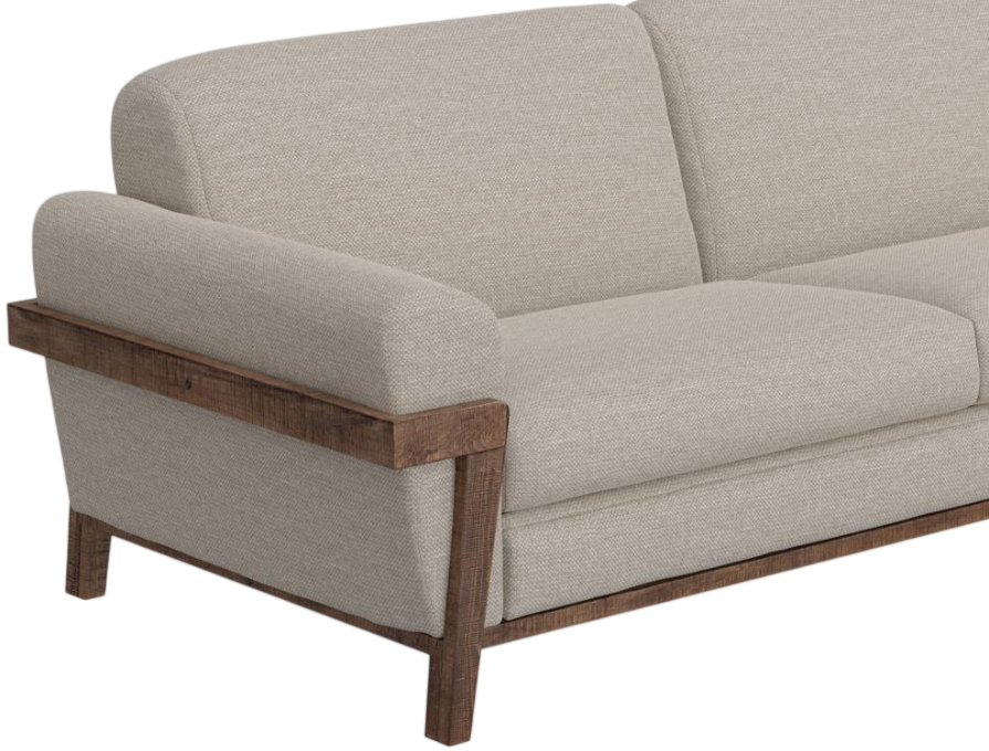 International Furniture Direct Loft Brown Beige Loveseat-6