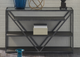 Liberty Furniture Arista Cobblestone Glass Top Sofa Table-1