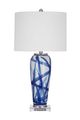Bassett Mirror Rianna Blue/White Table Lamp-0