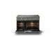 Viking® 5 Series 48" Eucalyptus Pro Style Induction Range with Polished Chrome Trim-1
