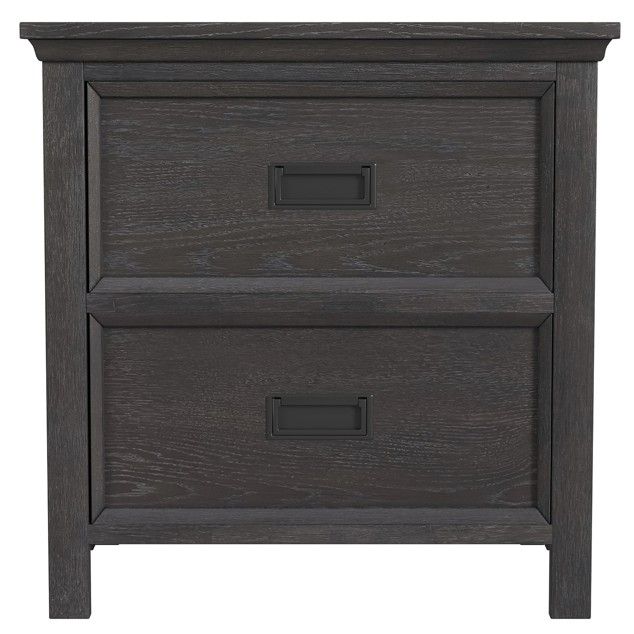 Elements International Hampton Kids Charcoal Nightstand-1
