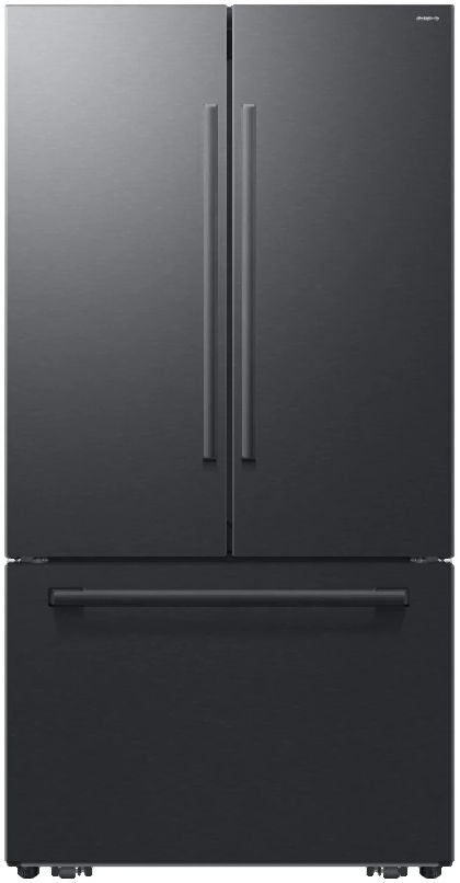 Samsung Bespoke AI 36'' 29.5 Cu. Ft. Fingerprint Resistant Matte Black Stainless Steel Freestanding French Door Refrigerator-0