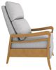 Best® Home Furnishings Customizable Ryberson Manual High Leg Recliner with Honey Birch Legs-3