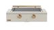 Caliber™ Rockwell Social 42" Antique White Built-In Liquid Propane Outdoor Griddle with Gold Hardware-0