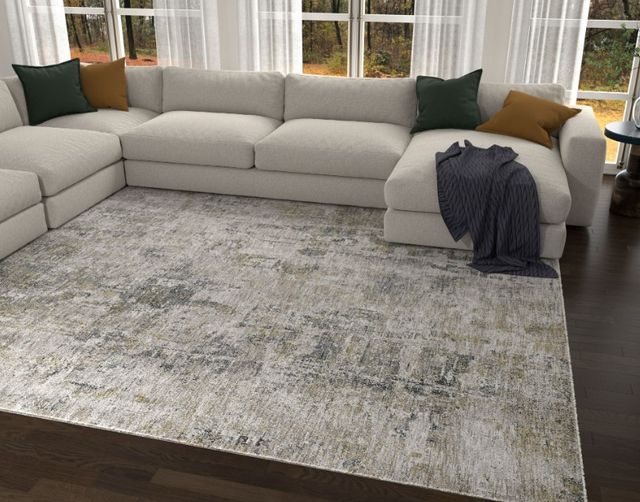 KAS Rugs Avani Blue/Ivory Avery 5'x8' Area Rug-1