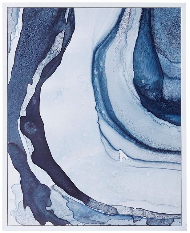 Olliix by Madison Park Blue Set of 2 Ethereal Printed Framed Canvas-4