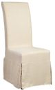 Furniture Classics Parsons Beige Slip Covered Dining Chair-0