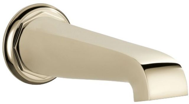Brizo Rook® Brilliance® Polished Nickel Non-Diverter Tub Spout-0