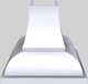 Vent-A-Hood® Designer Series 36" White Wall Mounted Range Hood-0