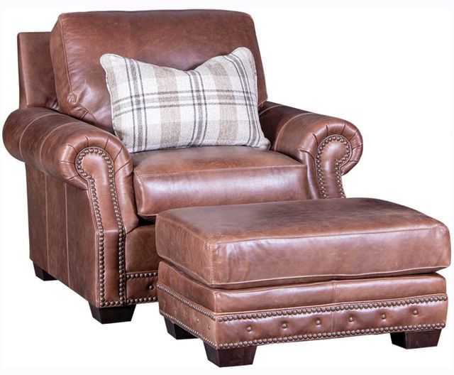 Mayo Customizable 5587L Leather Ottoman-1