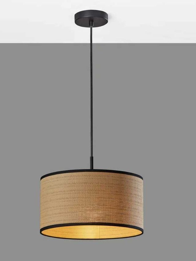 Adesso® Harvest Black Drum Pendant-2