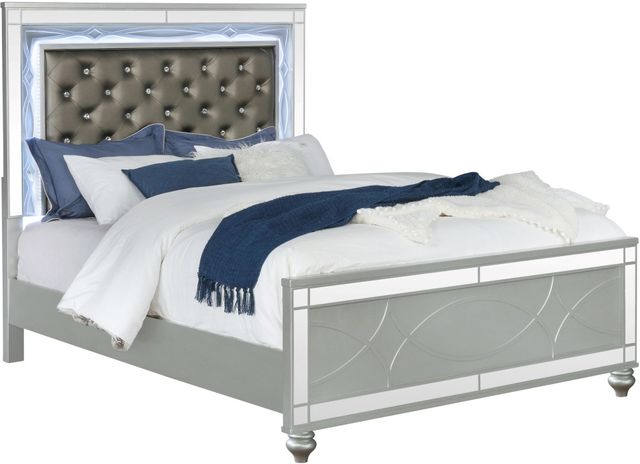 Coaster® Gunnison Silver Metallic Eastern King Bed-0