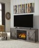 Signature Design by Ashley® Wynnlow Gray 60" TV Stand with Electric Infrared Fireplace Insert-4