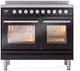Ilve® Professional Plus II 40" Glossy Black Pro Style Induction Range-2