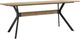 Moe's Home Collection Nevada Brown Dining Table with Black Metal Legs-0