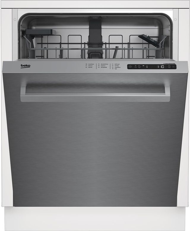 Beko 24" Fingerprint Free Stainless Steel Top Control Built In Dishwasher-0