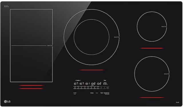 LG 36" Black Smart Induction Cooktop with UltraHeat™ 5.0kW Element-0