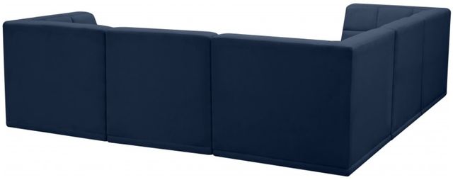 Meridian Furniture Relax 5-Piece Navy Modular Sectional Set-3