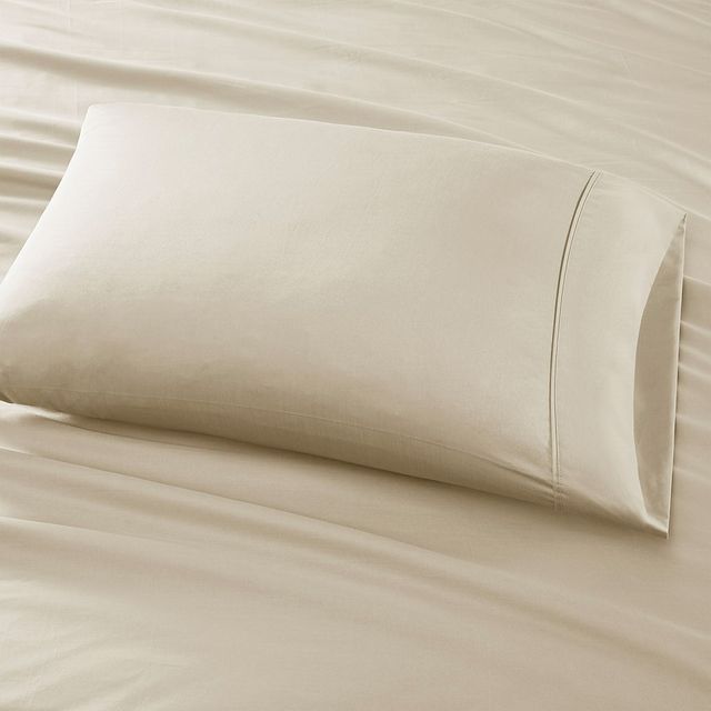 Olliix by Madison Park 525 Thread Count Ivory King Cotton Rich Sheet Set-2