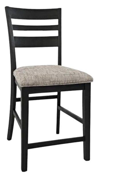Jofran Inc. Altamonte 7-Piece Dark Charcoal/Gray High-Low Rectangle Dining Set-3