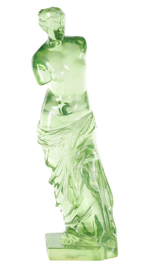 Deco Marche Cosmoliving by Cosmopolitan Green Woman Tinted Decorative Sculpture-0