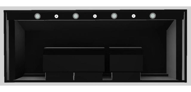 Vent-A-Hood® Designer Series 60" Black Wall Mounted Range Hood-3